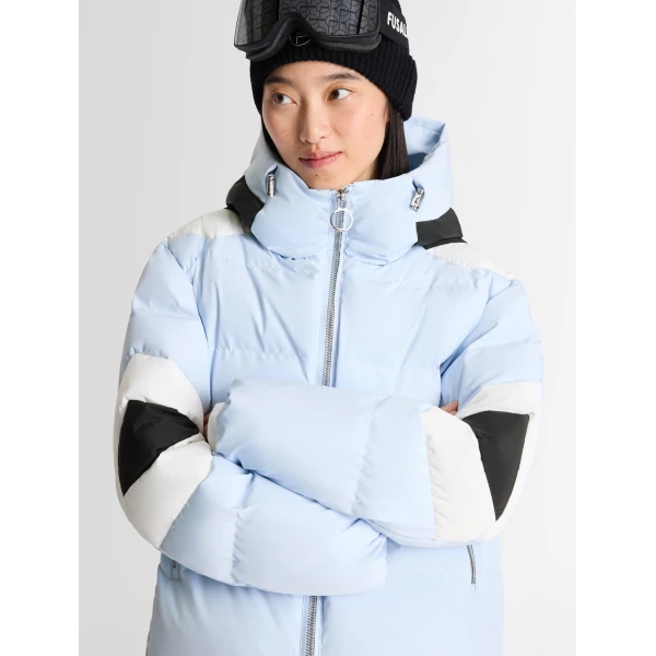 Fusalp Charloy Ski Jacket in Cloud, Snow and Black, view 5 | Ski Jackets | Luxury Shoes 