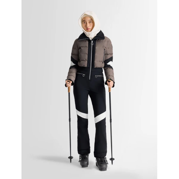 Fusalp Clarisse Ski Suit in Falcon and Black, view 2 | Ski Suits | Luxury Shoes 