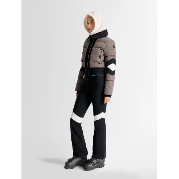 Fusalp Clarisse Ski Suit in Falcon and Black, view 3 | Ski Suits | Luxury Shoes 