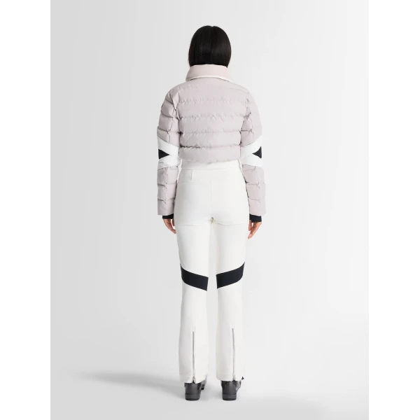 Fusalp Clarisse Ski Suit in Mastic, Snow and Black, view 4 | Ski Suits | Luxury Shoes 
