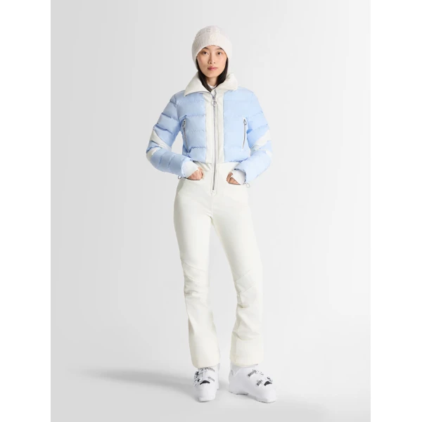 Fusalp Clarisse Ski Suit in Snow and Cloud, view 2 | Ski Suits | Luxury Shoes 