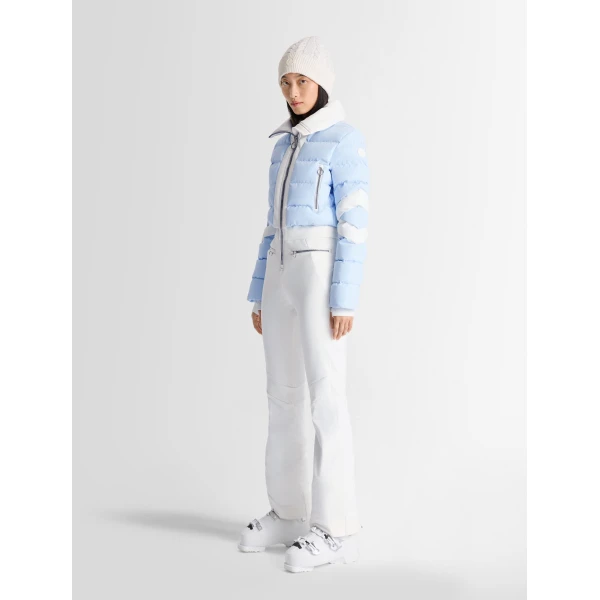 Fusalp Clarisse Ski Suit in Snow and Cloud, view 3 | Ski Suits | Luxury Shoes 