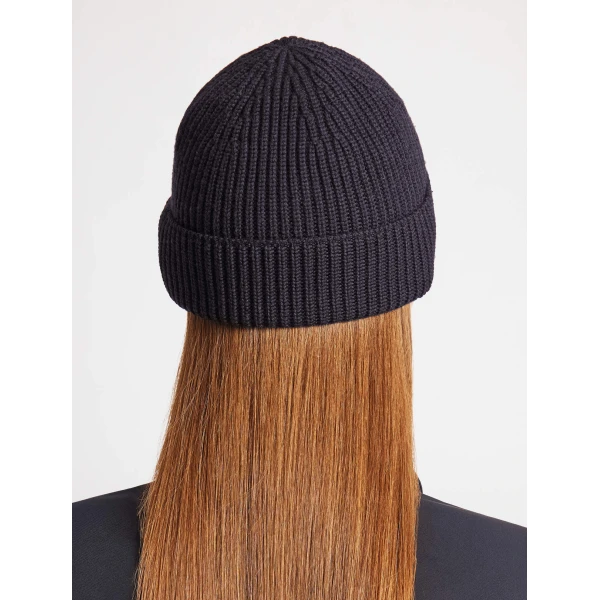 Fusalp Cosmic Beanie in Navy, view 6 | Hats | Luxury Shoes 