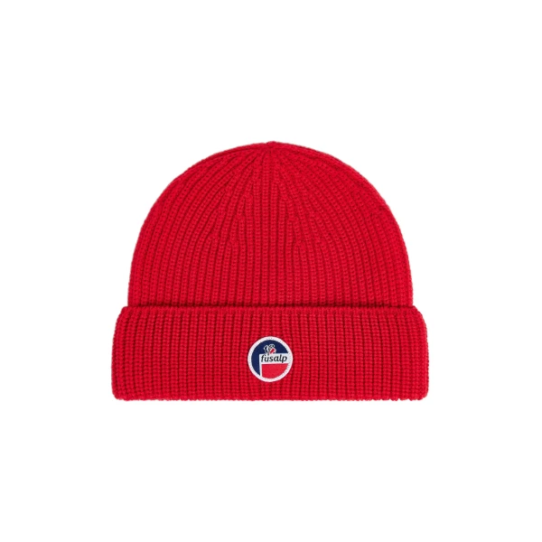 Fusalp Cosmic Beanie in Racing Red | Hats | Luxury Shoes 