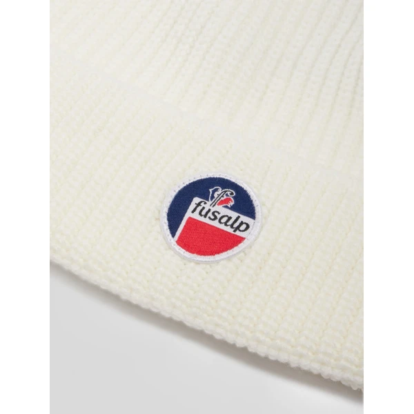 Fusalp Cosmic Beanie in Snow, view 3 | Hats | Luxury Shoes 