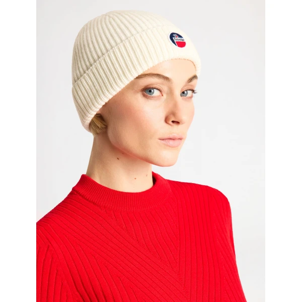Fusalp Cosmic Beanie in Snow, view 5 | Hats | Luxury Shoes 
