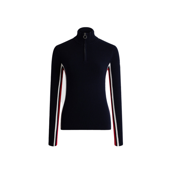 Fusalp Deltanao Sweater in Navy, Racing Red and Snow | Sweaters | Luxury Shoes 