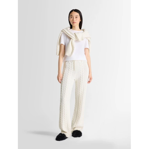 Fusalp Elwena Pants in Snow, view 2 | Wide leg pants | Luxury Shoes 