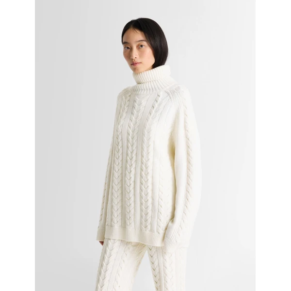 Fusalp Elwena Sweater in Snow, view 3 | Sweaters | Luxury Shoes 