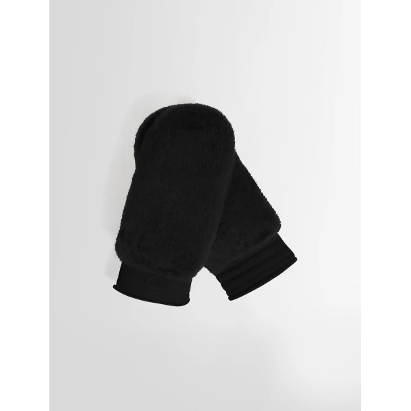 Fusalp Fake Fur Ski Gloves in Black, view 2 | Gloves | Luxury Shoes 