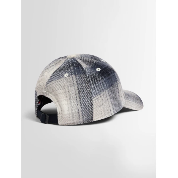 Fusalp Gavi Cap in Ombre Check Arctic Wolf and Grove, view 2 | Hats | Luxury Shoes 