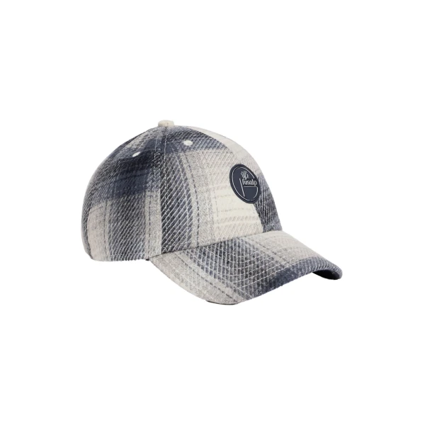 Fusalp Gavi Cap in Ombre Check Arctic Wolf and Grove | Hats | Luxury Shoes 