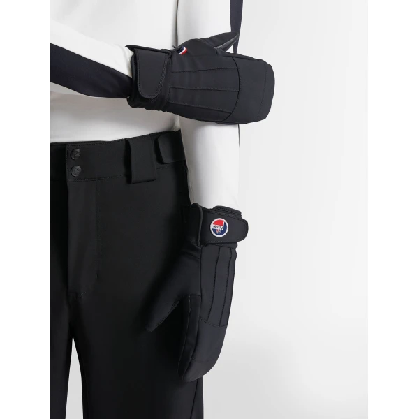 Fusalp Glacier Ski Mittens in Black, view 4 | Gloves | Luxury Shoes 