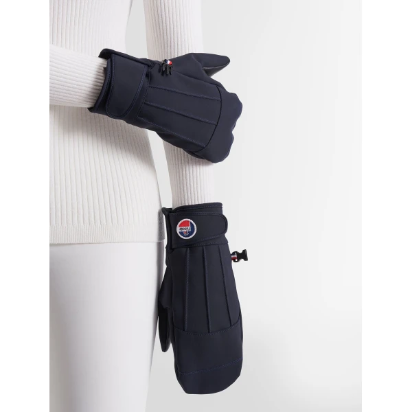 Fusalp Glacier Ski Mittens in Navy, view 4 | Gloves | Luxury Shoes 