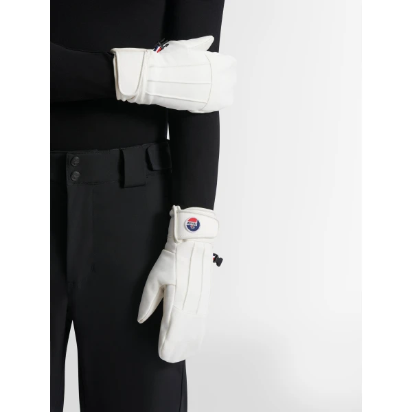 Fusalp Glacier Ski Mittens in Snow, view 4 | Gloves | Luxury Shoes 
