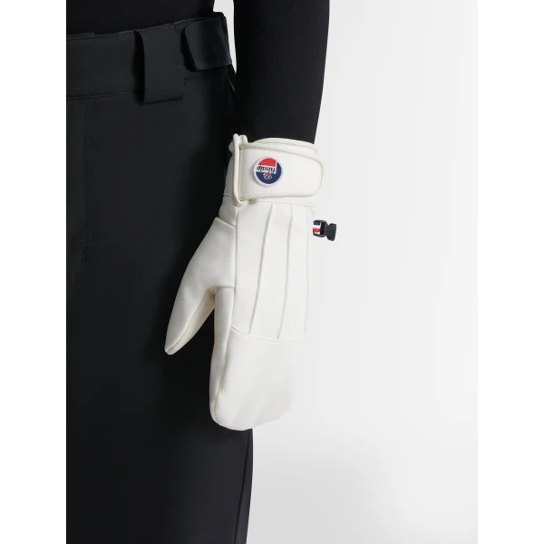 Fusalp Glacier Ski Mittens in Snow, view 5 | Gloves | Luxury Shoes 