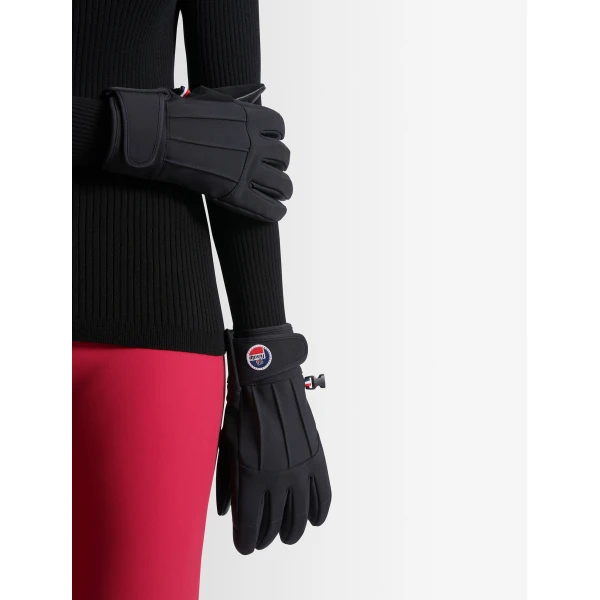 Fusalp Glacier W Ski Gloves in Black, view 4 | Gloves | Luxury Shoes 