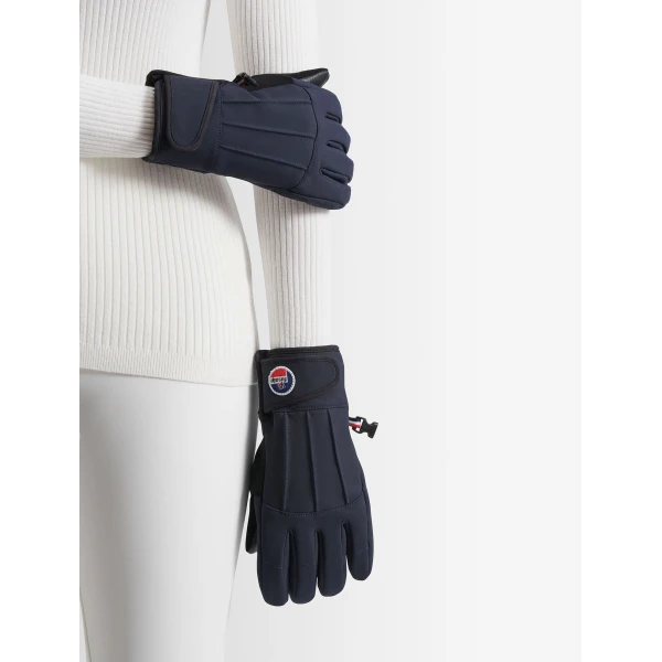 Fusalp Glacier W Ski Gloves in Dark Blue, view 4 | Gloves | Luxury Shoes 