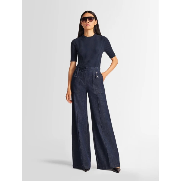 Fusalp Jadou T-Shirt in Navy, view 2 | T-shirts | Luxury Shoes 