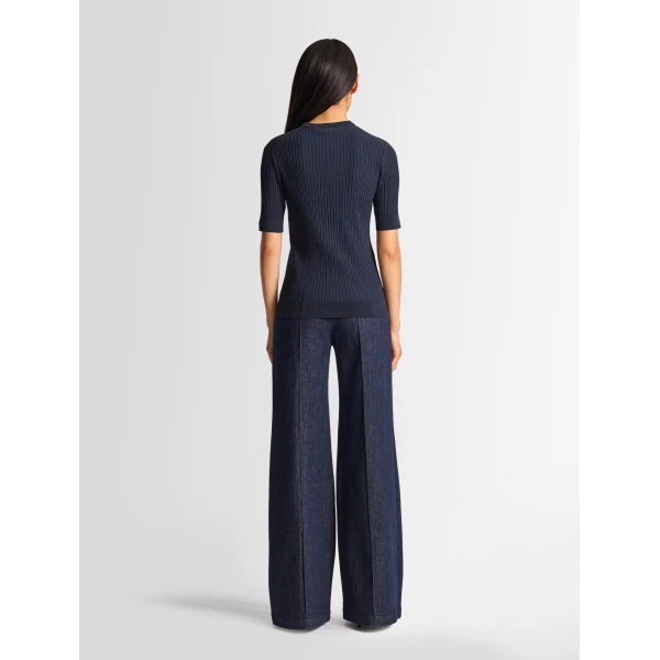Fusalp Jadou T-Shirt in Navy, view 4 | T-shirts | Luxury Shoes 