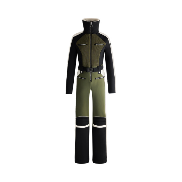 Fusalp Jorket Ski Suit in Moss Green, Black and Snow | Ski Suits | Luxury Shoes 
