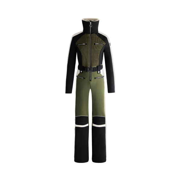 Jorket Ski Suit in Moss Green, Black and Snow