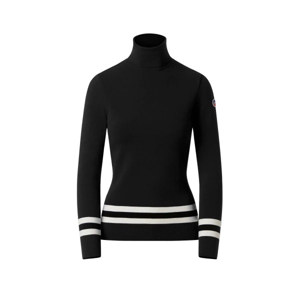 Judith Sweater in Black and Snow