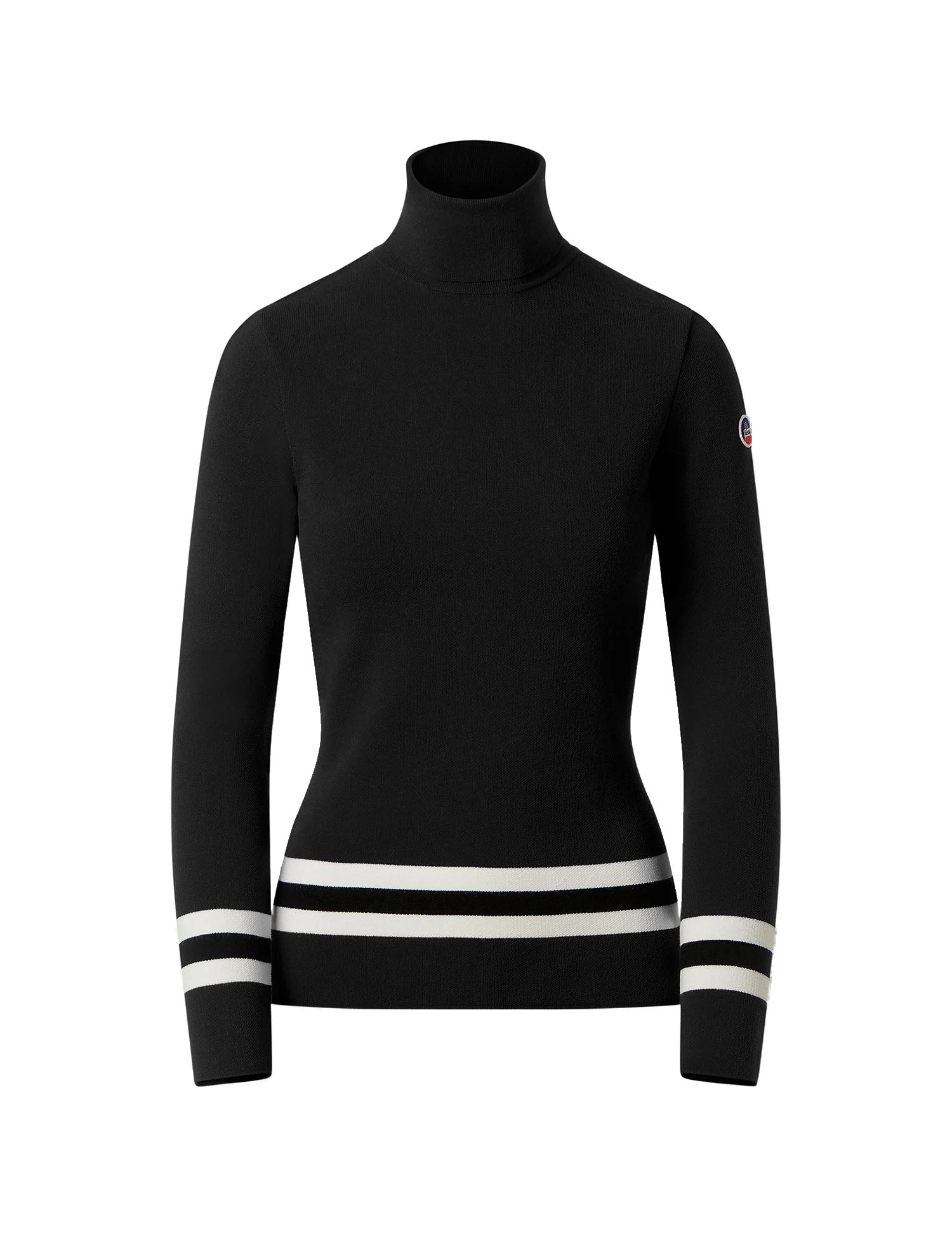 Fusalp Judith Sweater in Black and Snow Fusalp Judith Sweater in Black and Snow | Turtlenecks | Luxury Shoes