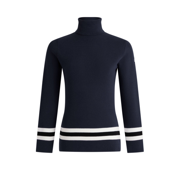 Fusalp Judith Sweater in Navy and Snow | Turtlenecks | Luxury Shoes 