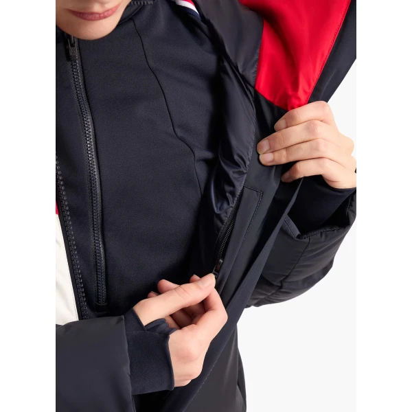 Fusalp Kira Ski Suit in Navy and Racing Red, view 5 | Ski Suits | Luxury Shoes 
