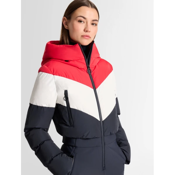 Fusalp Kira Ski Suit in Navy and Racing Red, view 6 | Ski Suits | Luxury Shoes 