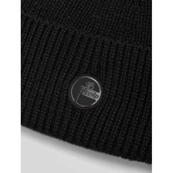 Fusalp Knit Beanie in Black, view 3 | Hats | Luxury Shoes 