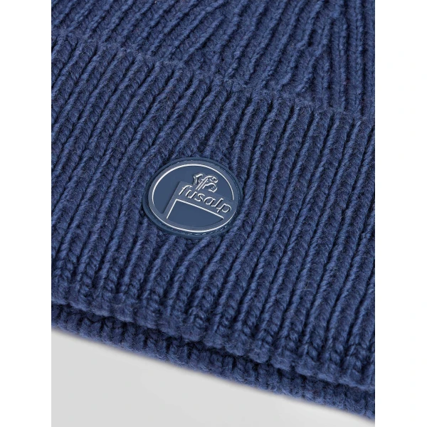 Fusalp Knit Beanie in Grey Sea, view 3 | Hats | Luxury Shoes 