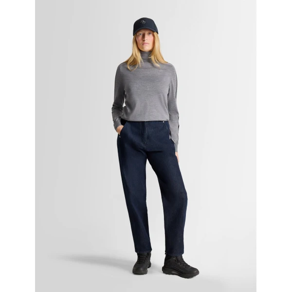 Fusalp Laryana Sweater in Mouse Grey and Black, view 2 | Turtlenecks | Luxury Shoes 