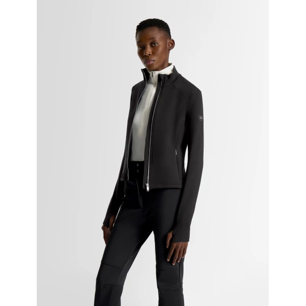 Fusalp Lirvane Mid Layer Jacket in Black, view 3 | Skiwear | Luxury Shoes 