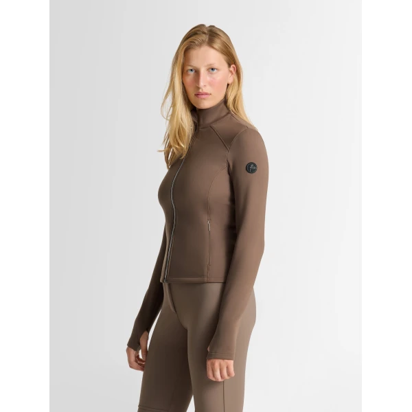 Fusalp Lirvane Mid Layer Jacket in Falcon, view 3 | Skiwear | Luxury Shoes 