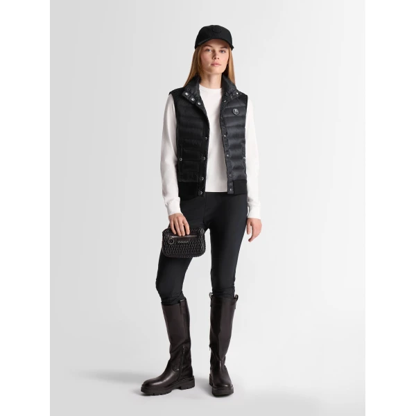 Fusalp Miraca Sleeveless Down Jacket in Black, view 2 | Vests | Luxury Shoes 