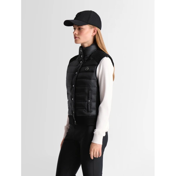 Fusalp Miraca Sleeveless Down Jacket in Black, view 3 | Vests | Luxury Shoes 