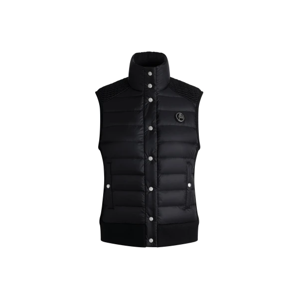 Miraca Sleeveless Down Jacket in Black
