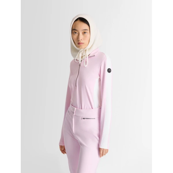 Fusalp Negam Base Layer in Cotton Candy and Snow, view 3 | Base Layers | Luxury Shoes 