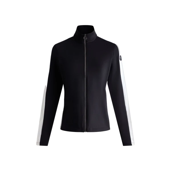 Negam Full Zip Thermal Layer in Black and Snow