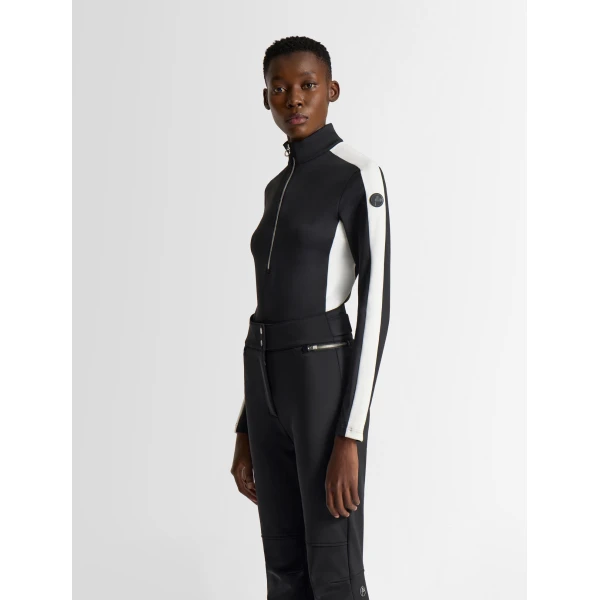 Fusalp Negam Thermal Layer in Black and Snow, view 3 | Base Layers | Luxury Shoes 