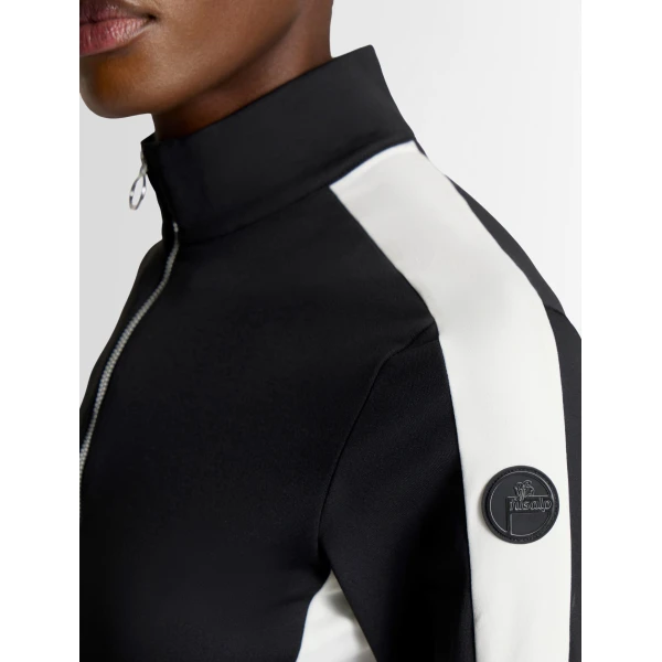Fusalp Negam Thermal Layer in Black and Snow, view 5 | Base Layers | Luxury Shoes 