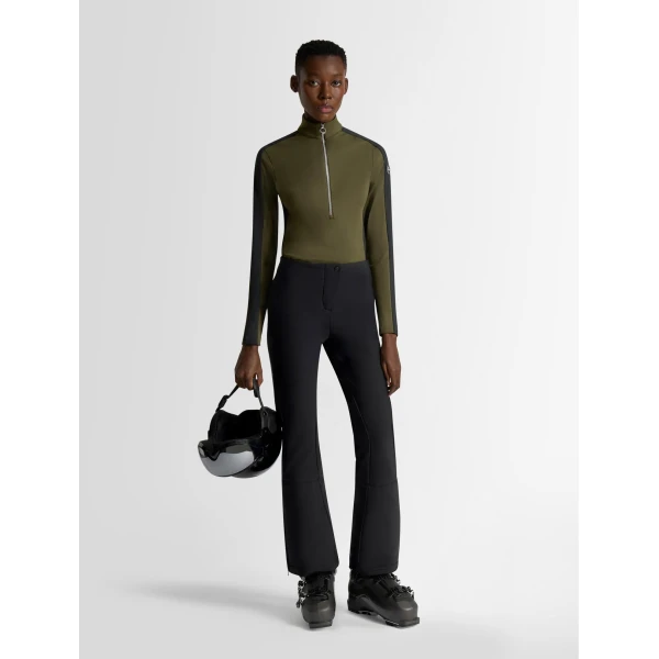 Fusalp Negam Thermal Layer in Moss Green and Black, view 2 | Base Layers | Luxury Shoes 