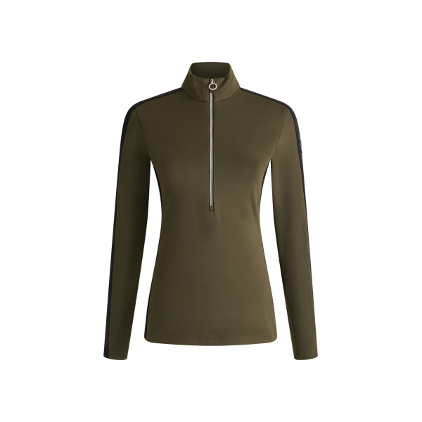 Fusalp Negam Thermal Layer in Moss Green and Black | Base Layers | Luxury Shoes 