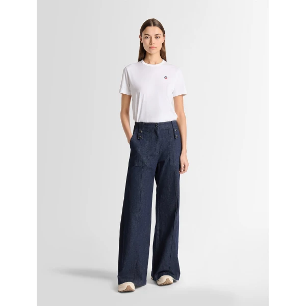 Fusalp Noela Denim Pants in Zephyr Denim, view 2 | Denim | Luxury Shoes 