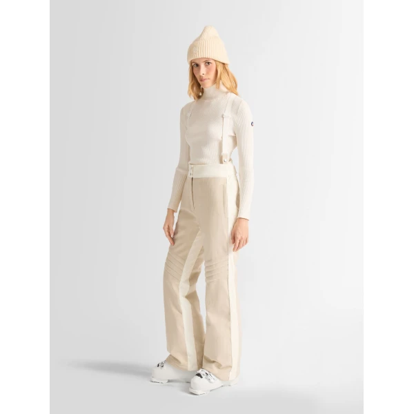 Fusalp Nolai Velvet Ski Pants in Desert and Snow, view 3 | Ski Pants | Luxury Shoes 