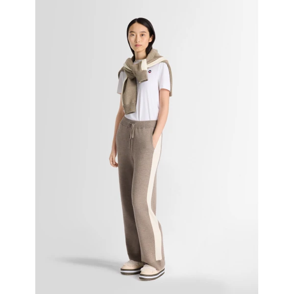 Fusalp Nymira Pants in Eagle and Snow, view 3 | Wide leg pants | Luxury Shoes 