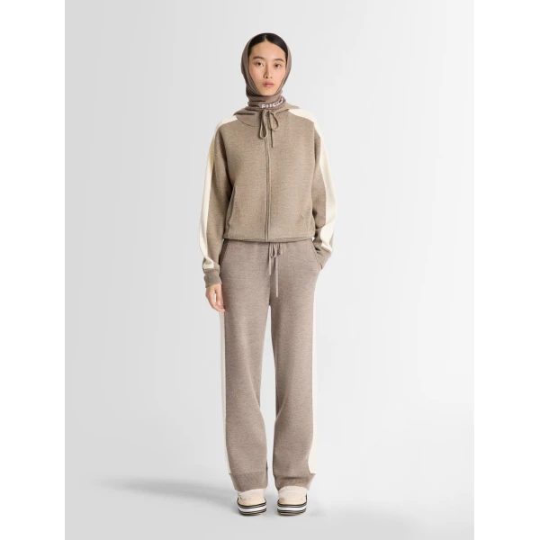 Fusalp Nymira Zip Up Jacket in Eagle and Snow, view 2 | Jackets | Luxury Shoes 