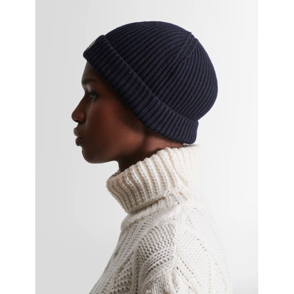 Fusalp Nyx Beanie in Navy, view 3 | Hats | Luxury Shoes 